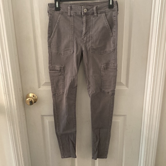 American Eagle Hi-Rise Jegging in Ne(x)t Level Stretch, Size 6 Regular, Gray - Picture 5 of 6